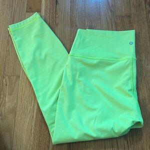 lululemon athletica Neon Yellow Leggings